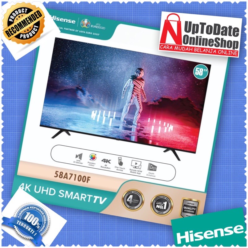TV LED 58INCH HISENSE 58A7100F SMART TV 4K UHD