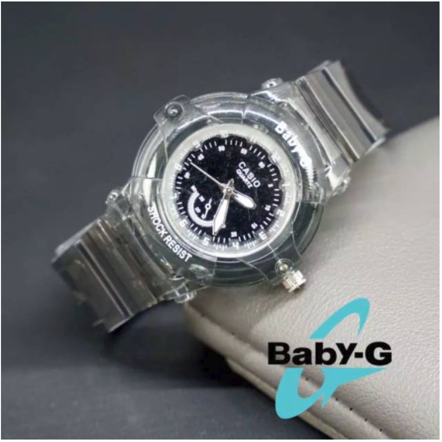 PA JAM TANGAN WANITA / PRIA RUBBER TRANSPARANT IMPORT GROSIR MURAH G-SHOCK GK021