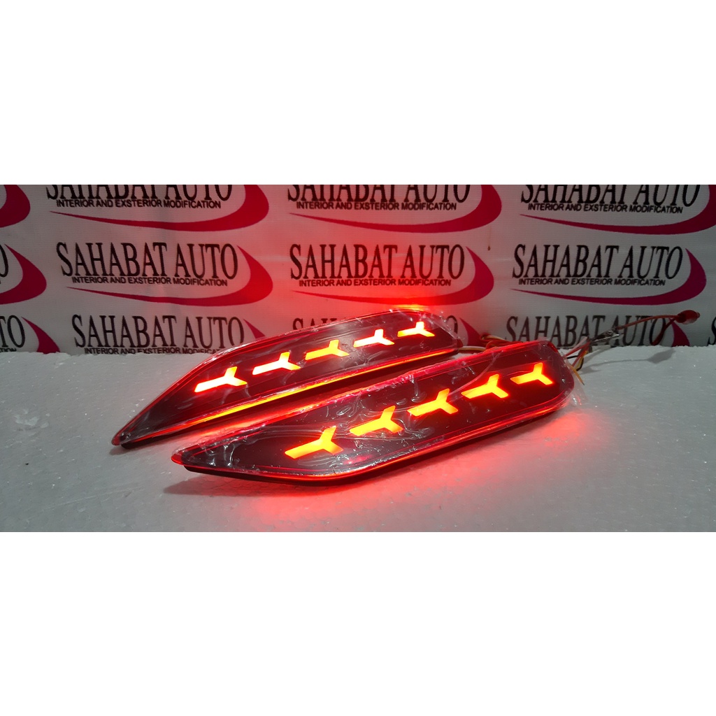 LED REFLECTOR XPANDER LAMPU BEMPER BELAKANG MITSUBISHI XPANDER