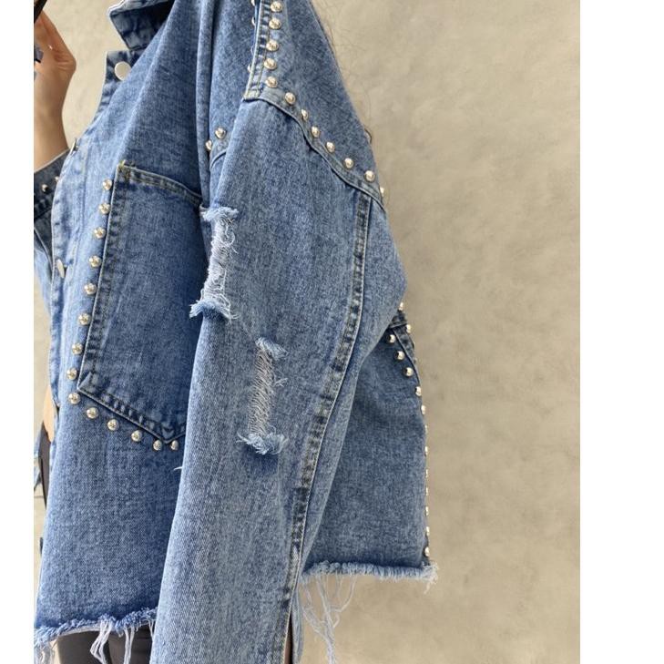 qwr AMR Original  - Toxic Jacket Jeans Vol 10 - Denim - Outer Wanita -Jj Punk Rock- Hype 1509 - E.27