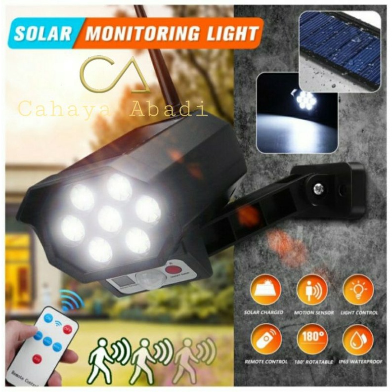 Lampu Tenaga Matahari | Lampu Solar Sensor Motion 42 Led | Lampu Sensor Gerak | Lampu Mirip CCTV Ant