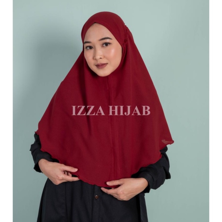 Jilbab instan sabila kerut diamond / Hijab bergo Maryam karet non per by izza