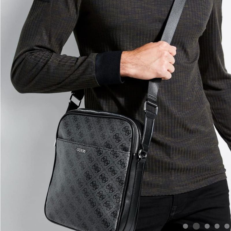 7.7 SALE | GUESSS MAN Don Logo-Print Crossbody