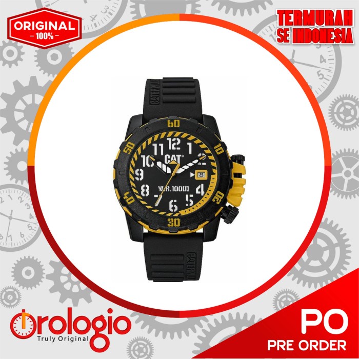 CAT Caterpillar Barricade Black Military Style Watch LK17121117
