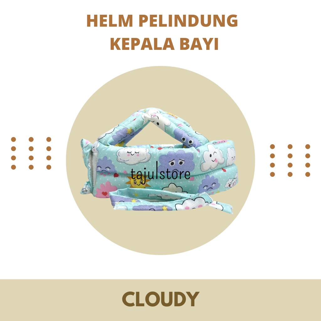 Helm Pelindung Kepala Bayi Cloudy | Baby Head Protector