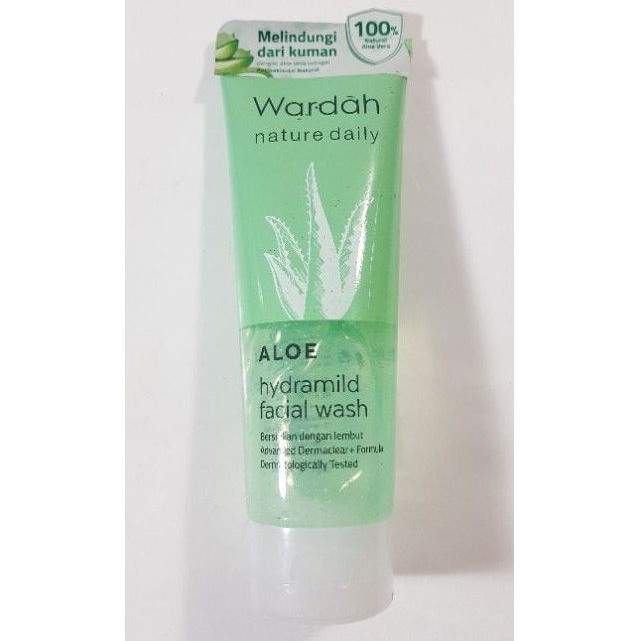 Jual Sabun Wajah Wardah Nature Daily Aloe Hydramild Facial Wash (100ml