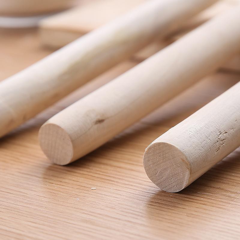 (BOW)Rolling Pin Penggiling Adonan Bahan Kayu Peralatan Dapur 1GH30