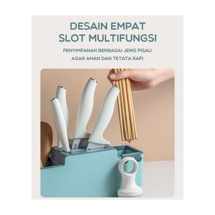 Rak Gantung Dapur Penyimpanan Multifungsi Organizer Dapur SSB03 Biru