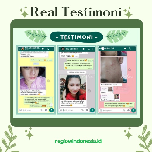 Paket Reglow Cream Toner & Facial Wash Pencerah Pemutih Wajah Glowing / Skincare Anti Aging Perawatan Kecantikan Pelembab & Pengencang Wajah Bpom Halal Aman Murah 100% Original-5