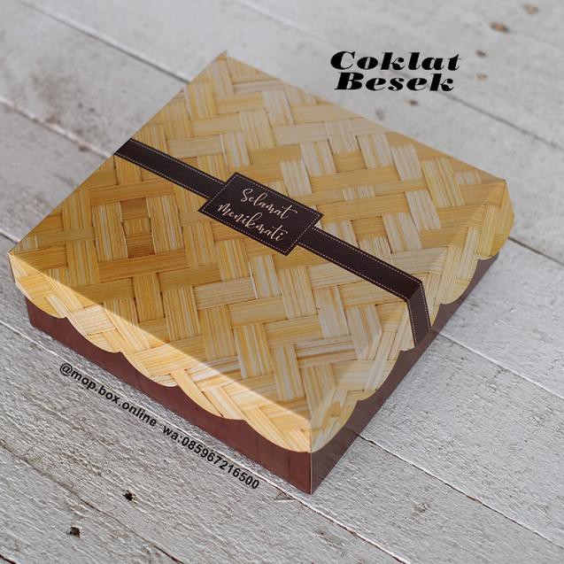 

Harga Bersahabat-83 50pcs Dus Nasi R10k Coklat Besek Kotak Nasi 20x20 Box Nasi