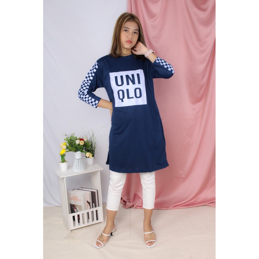 [12.12] RX FASHION - TUNIK UNIQLO - FASHION DRESS WANITA