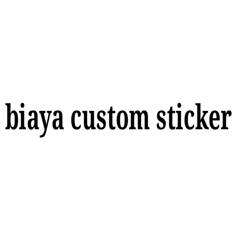 

biaya custom sticker