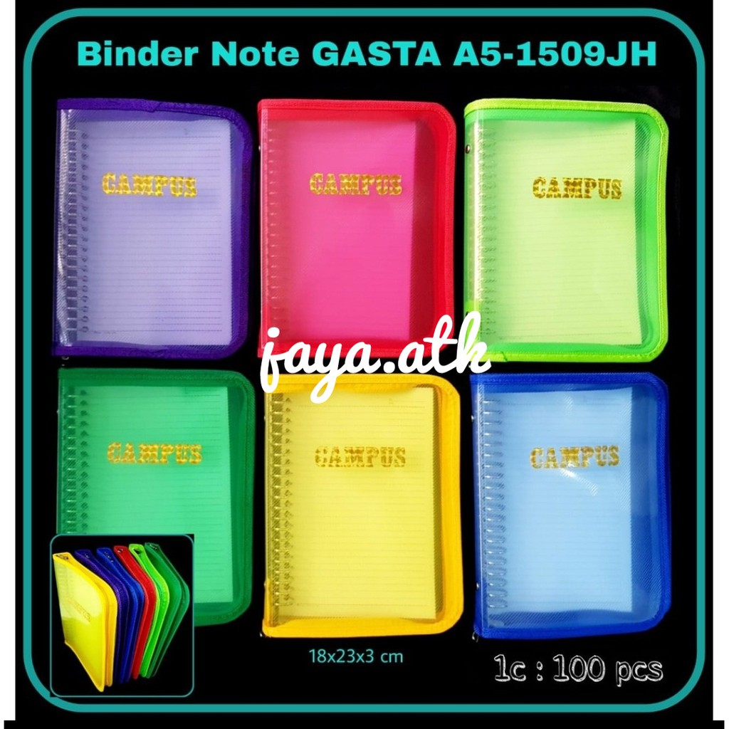 

BINDER NOTE A5 BINDER ZIPPER A5 MAP BINDER NOTE A5 SLETING 20 RING LOOSE LEAF BINDER A5 MULTIRING