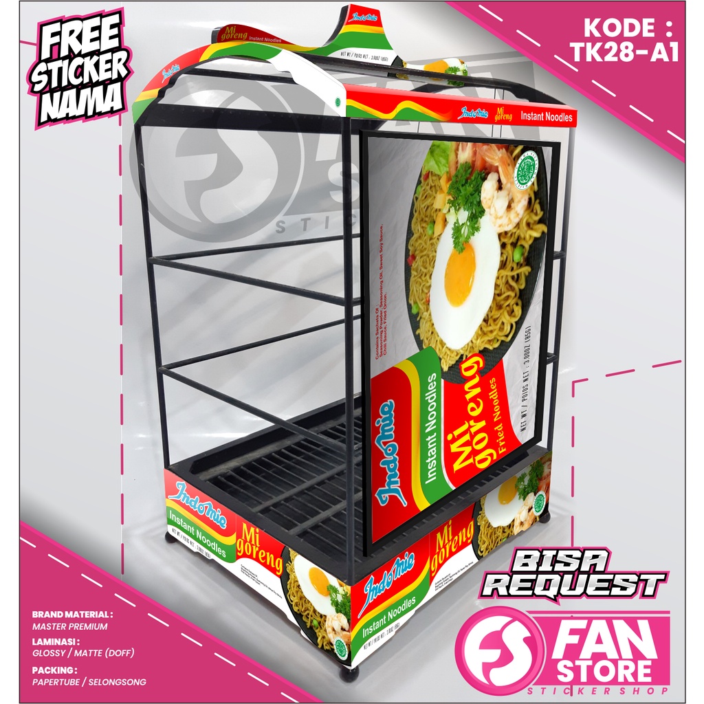 Sticker Sangkar Kenari Kacer EBOD JAYA BNR JAYA Stiker Sangkar Kotak TK28