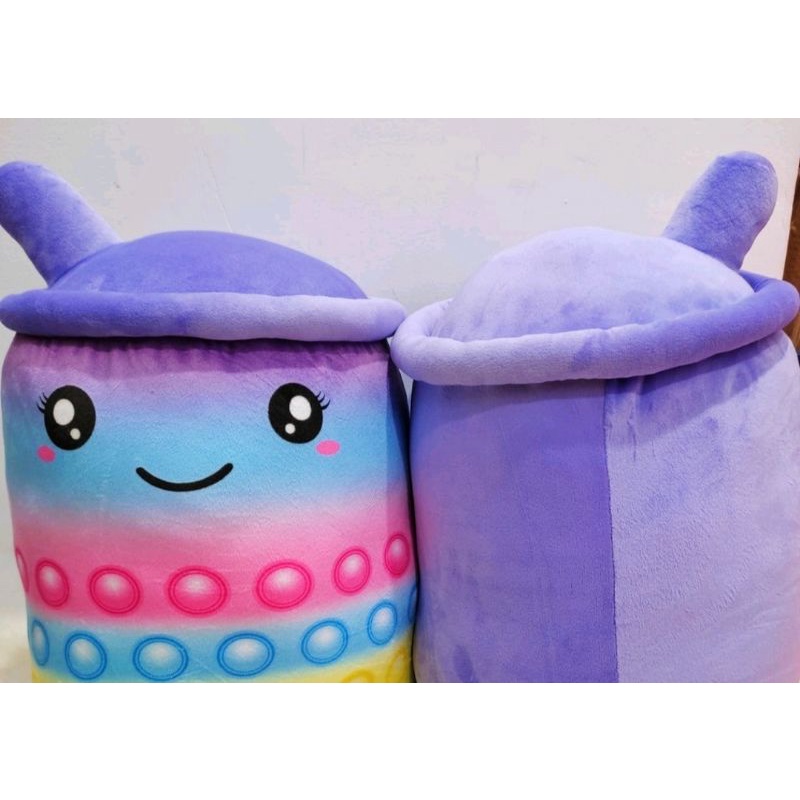 Bantal Boneka Boba Pop It : Ungu