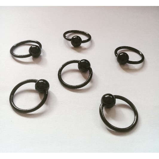 TINDIK BARBEL BULAT/Anting Tindik Barbel Roda Pria Wanita Anti Karat