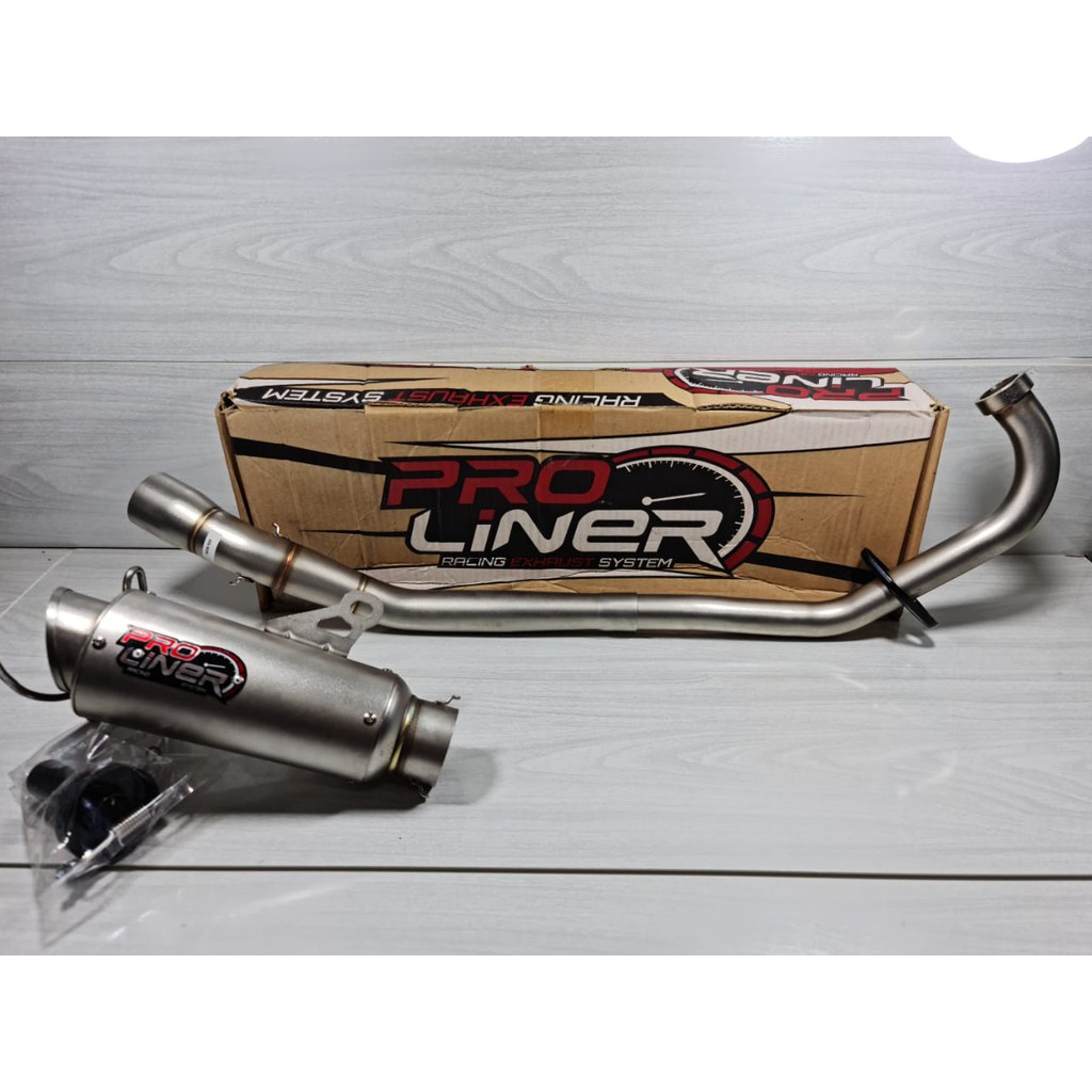 (PROLINER) FULL SYSTEM TR1 R SHORT KNALPOT R15 CB150 VIXION SONIC MX K46 FU CRF KLX TIGER-JUP MX 5SPEED