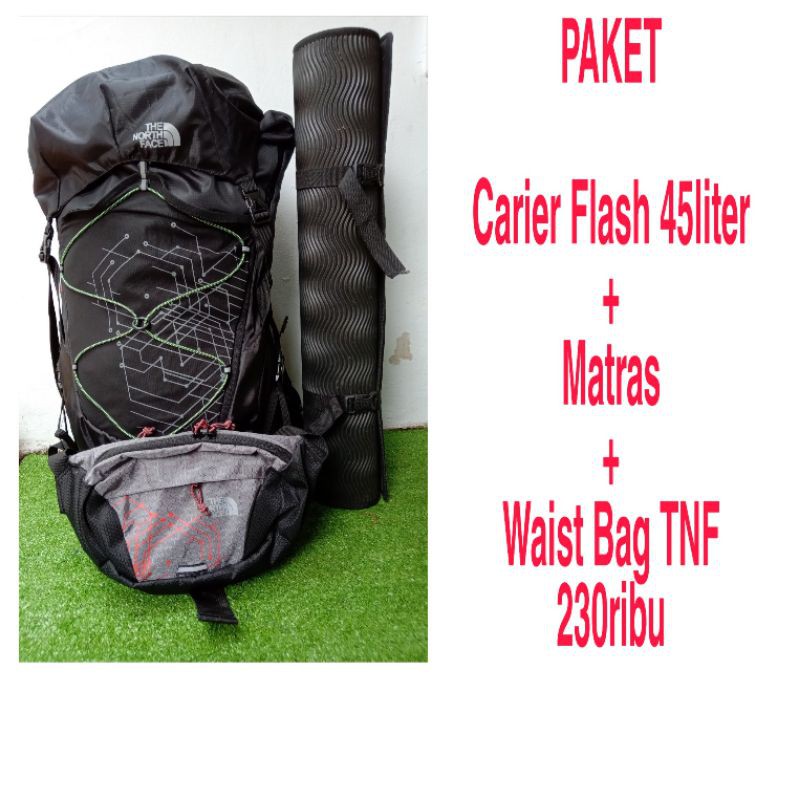 PROMO MURAH PAKET CARRIER, TAS GUNUNG, KERIL 45ltr