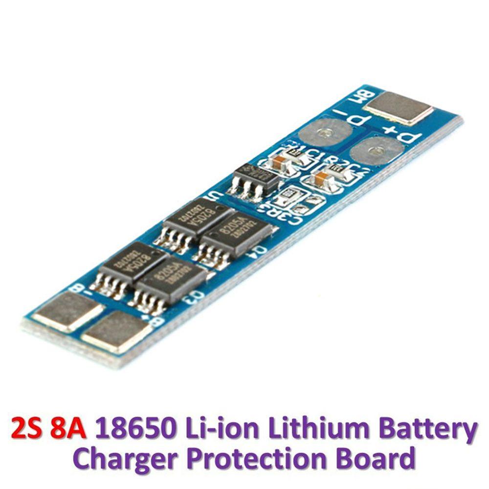 Rangkaian BMS Agustina 2S 7.4V 8.4V 8A 16A Lithium Batter PCB Charger Overcharge