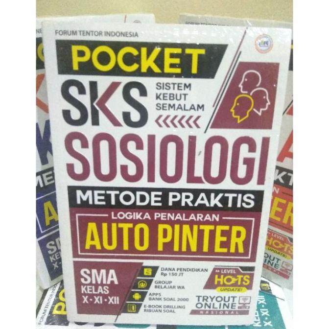 

BUKU POCKET SKS SOSIOLOGI SMA Kelas X,XI,XII By Forum Edukasi