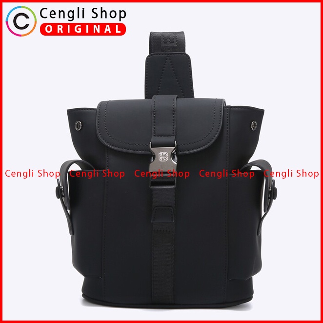 TAS SELEMPANG BADAN PRIA EVERBEST SLING BODY BAG ORIGINAL HITAM EM27