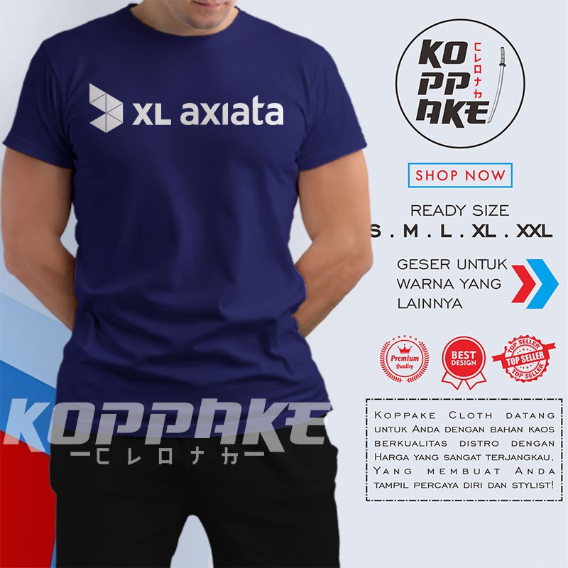 Kaos XL Axiata Logo Baju Perusahaan