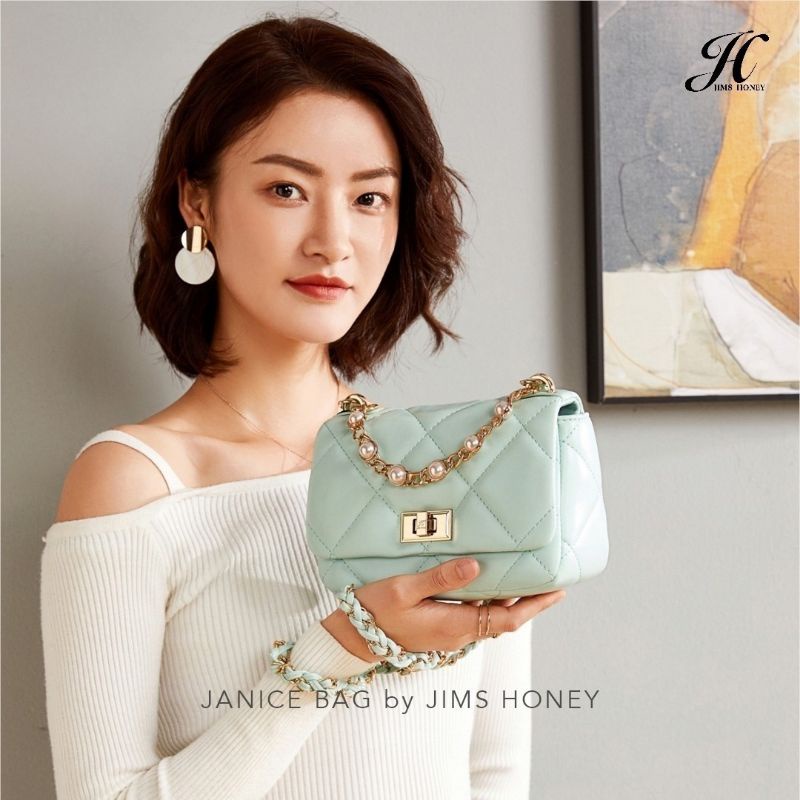 Free Box Janice Bag Jims Honey Tas Selempang Pesta Wanita