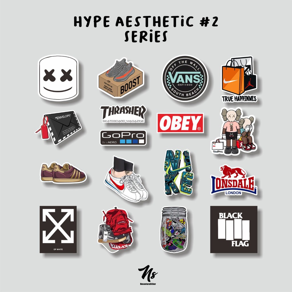 

STIKER PACKAGE BRAND HYPE AESTHETIC STICKER SKIN LAPTOP CASE HANDPHONE TUMBLR HYPEBEAST #2