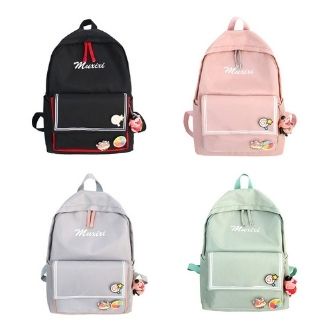 Twenty Bag - Tas Ransel Sekolah Anak Wanita Dan Pria Untuk Anak PAUD TK SD SMP Terbaru 2021 Kekinian Motif Carakter MUXIXI Korean Sytle Multifungsi Bahan Canvas