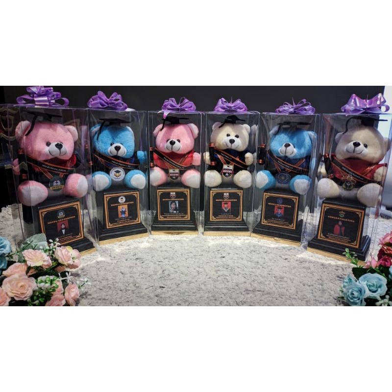 Boneka Wisuda Kotak Mika