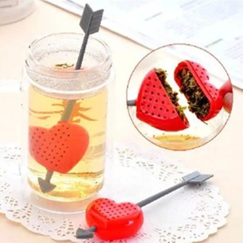 Strainer Love Heart Filter Tea Infuser Size 15 Cm / 5 Cm / 3 Cm