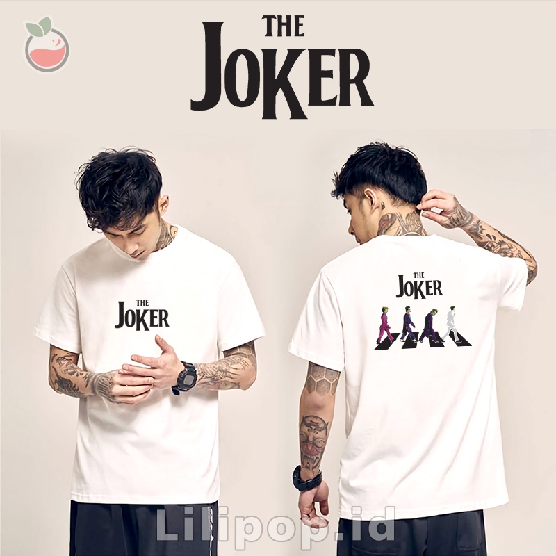 Lilipop Kaos Pria Baju Joker DC Distro Basic Tshirt Kasual