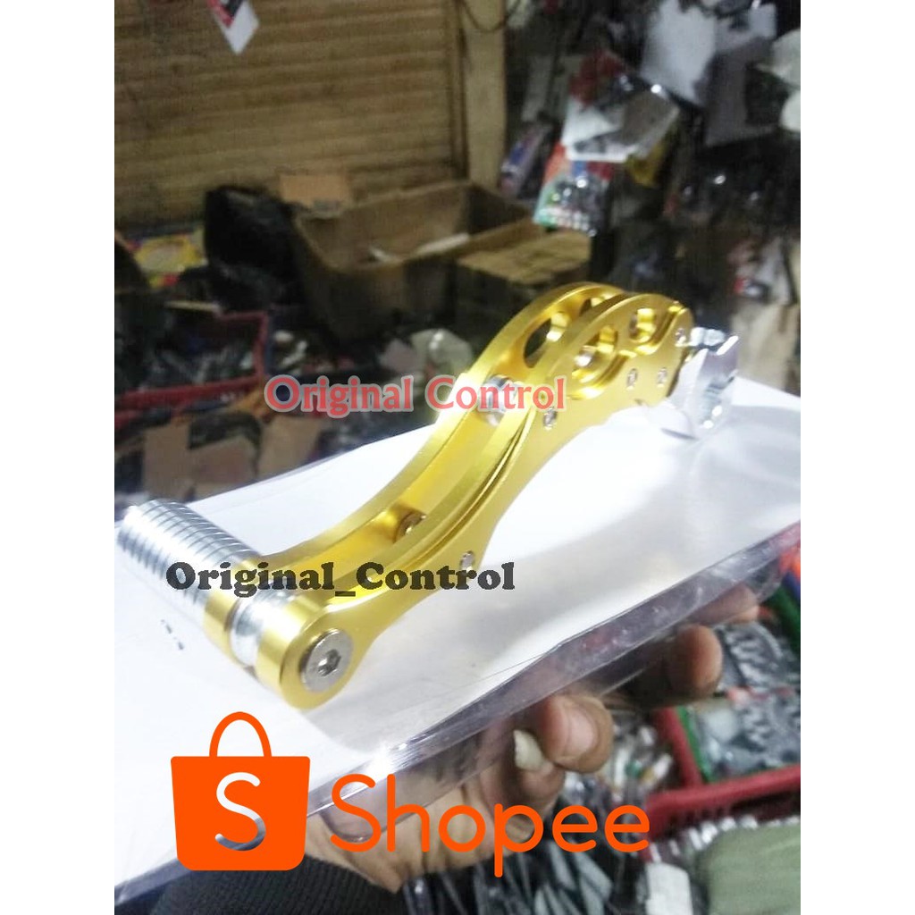 Selahan / Engkol All Matic Honda , Vario , Beat , Scoopy , Space Full CNC --GOLD