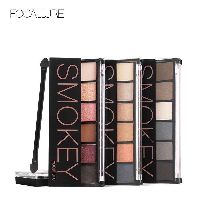 ORIGINAL Focallure Six Colors Palette Eye Shadow SMOKEY  EYES FA06