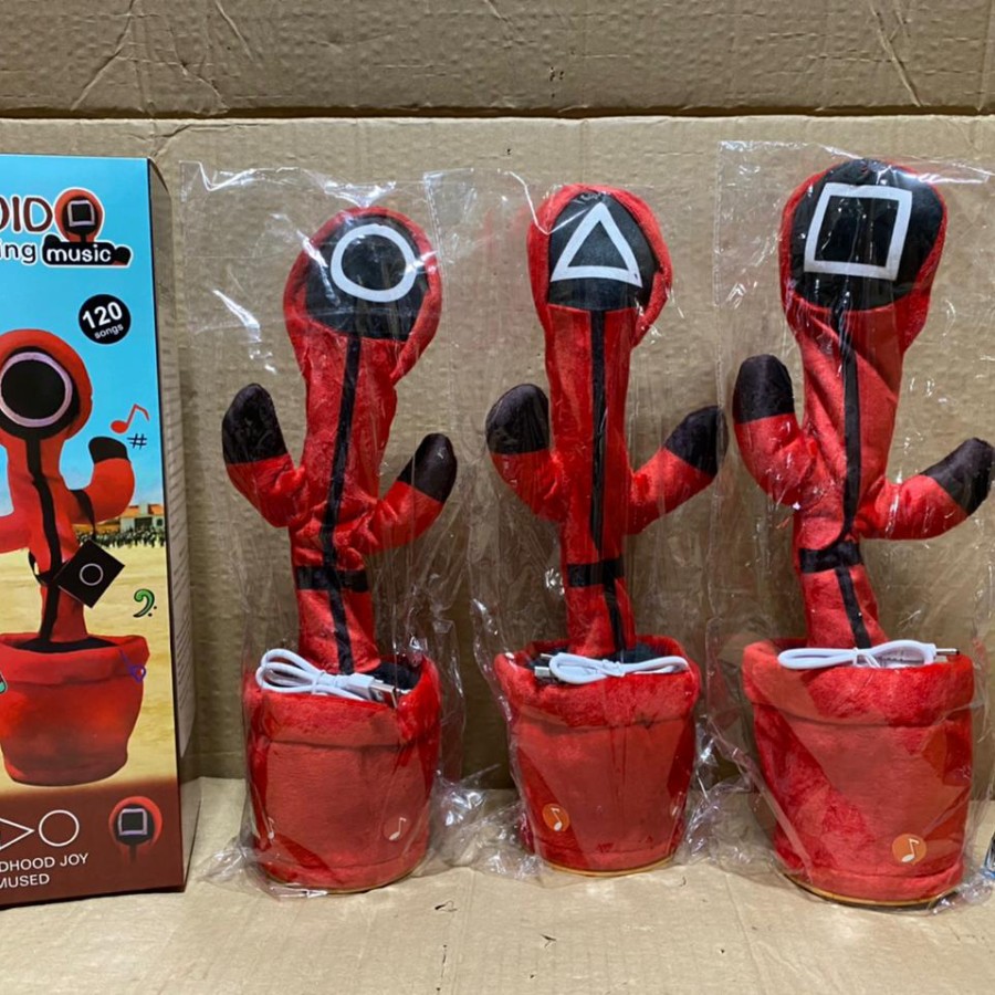 Dancing kaktus aksesoris mainan kaktus joget murah - squid game