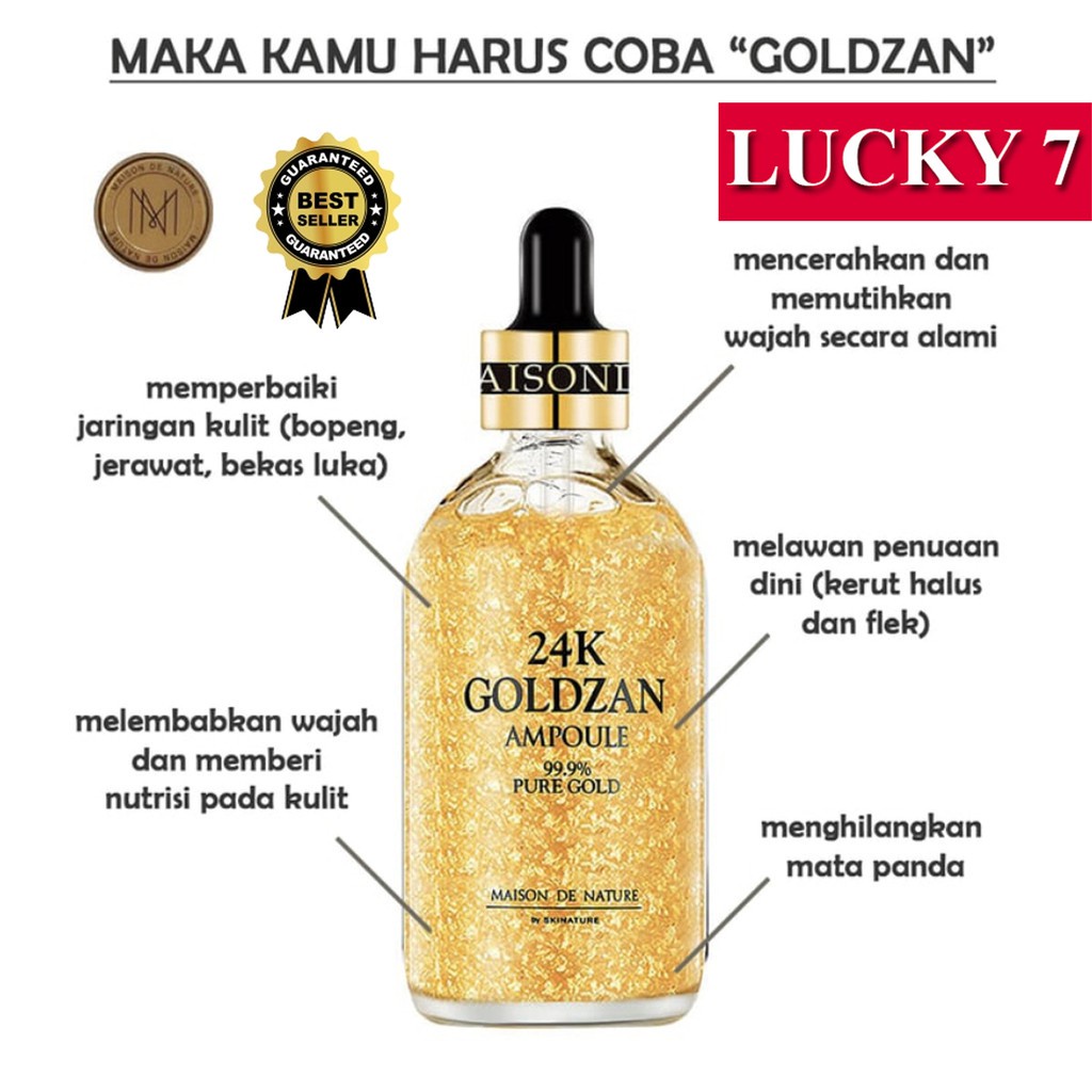 Serum GOLD - ZAN 24K - Serum Penghilang Noda Hitam