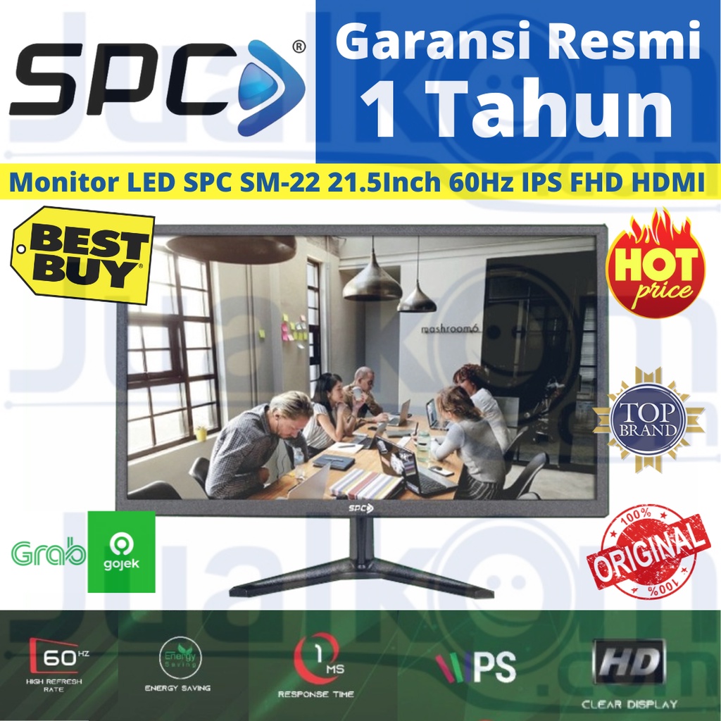 LED Monitor SPC SM-22 21.5 Inch 60Hz IPS FHD HDMI