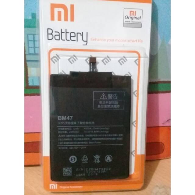 Baterai batre Xiaomi BM47 Redmi 3 Redmi 4X Redmi 3 pro BM