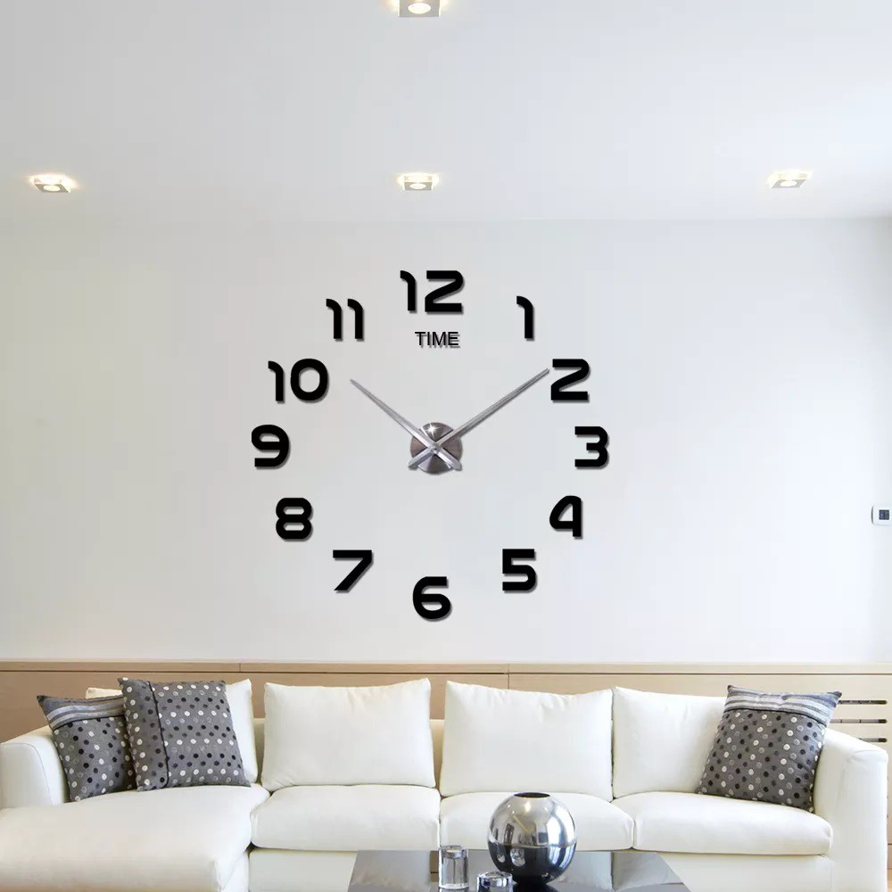 JAM DINDING 3D DIY DEKORASI WALL BIG / SMALL CLOCK DIY