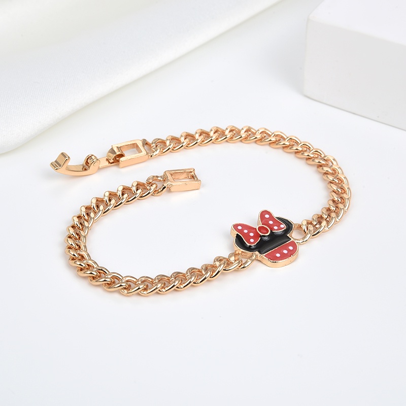 gelang titanium anak wanita anti karat silver emas muda bayi couple asli rantai selamanya korea mura magnet sahabat  90b