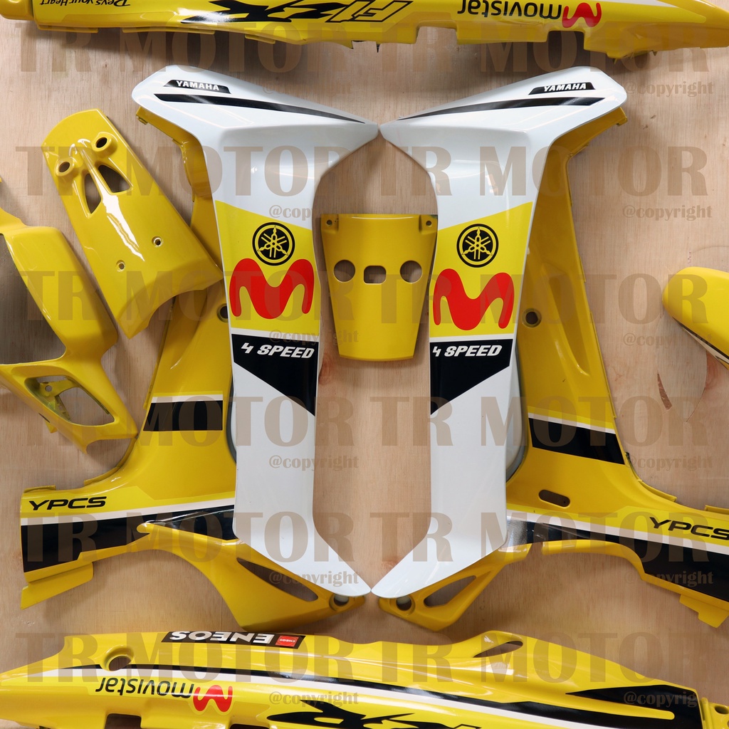 Cover Body Fizr F1zr Movistar Kuning Full Set Halus Cover Bodi Yamaha Fiz r