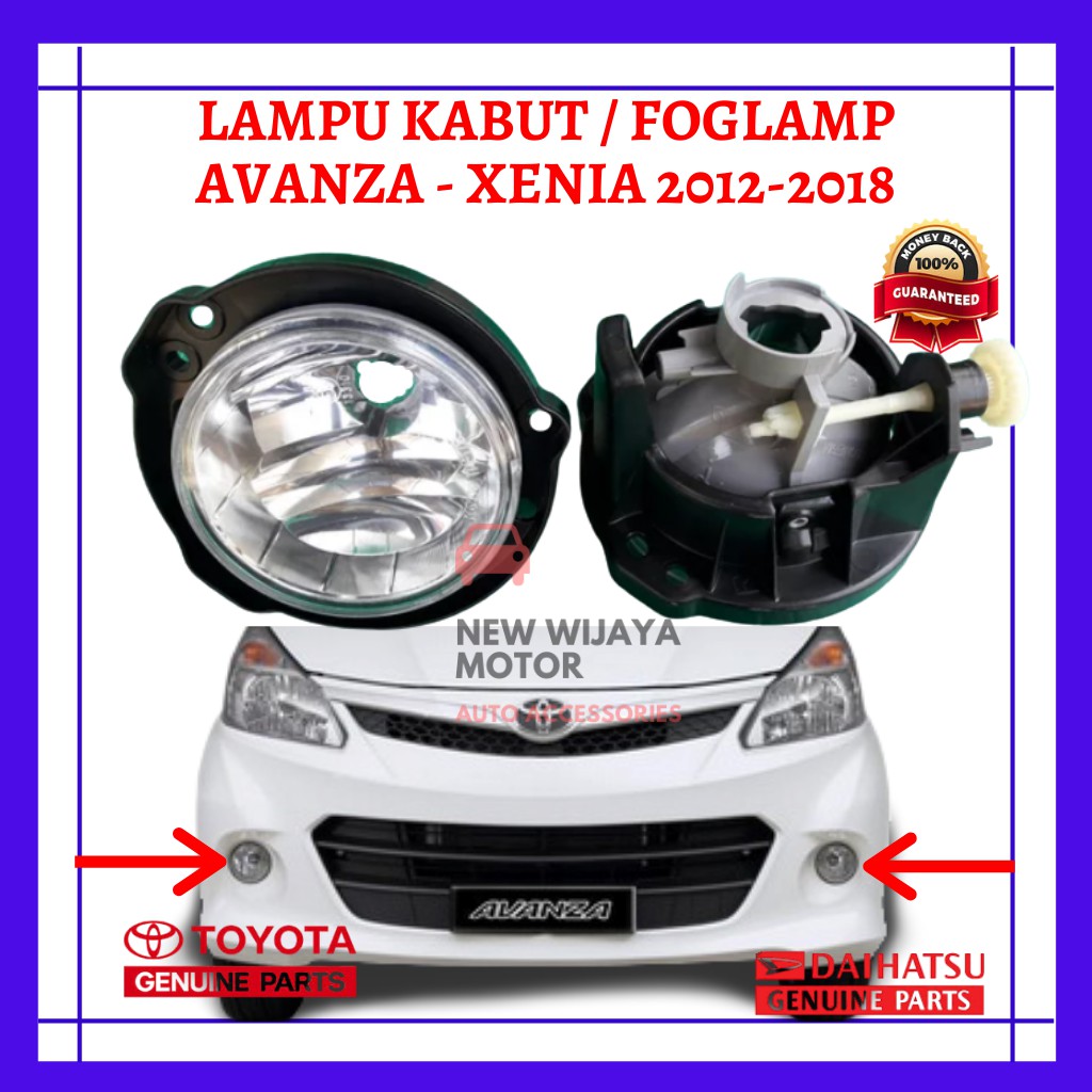 Foglamp Avanza Foglamp Xenia Lampu Kabut avanza Lampu Kabut Xenia Tahun 2012 - 2018 Original
