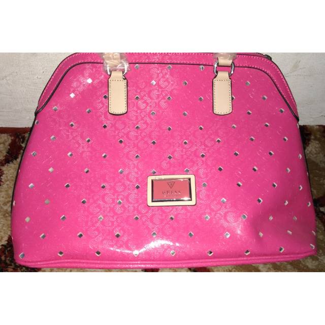 Tas Original Guess Alma Pink No kelupas Promo