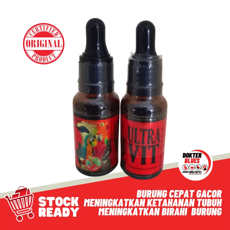 Obat Burung ULTRA VIT Anti Virus Murai Lovebird Vitamin Burung Gacor