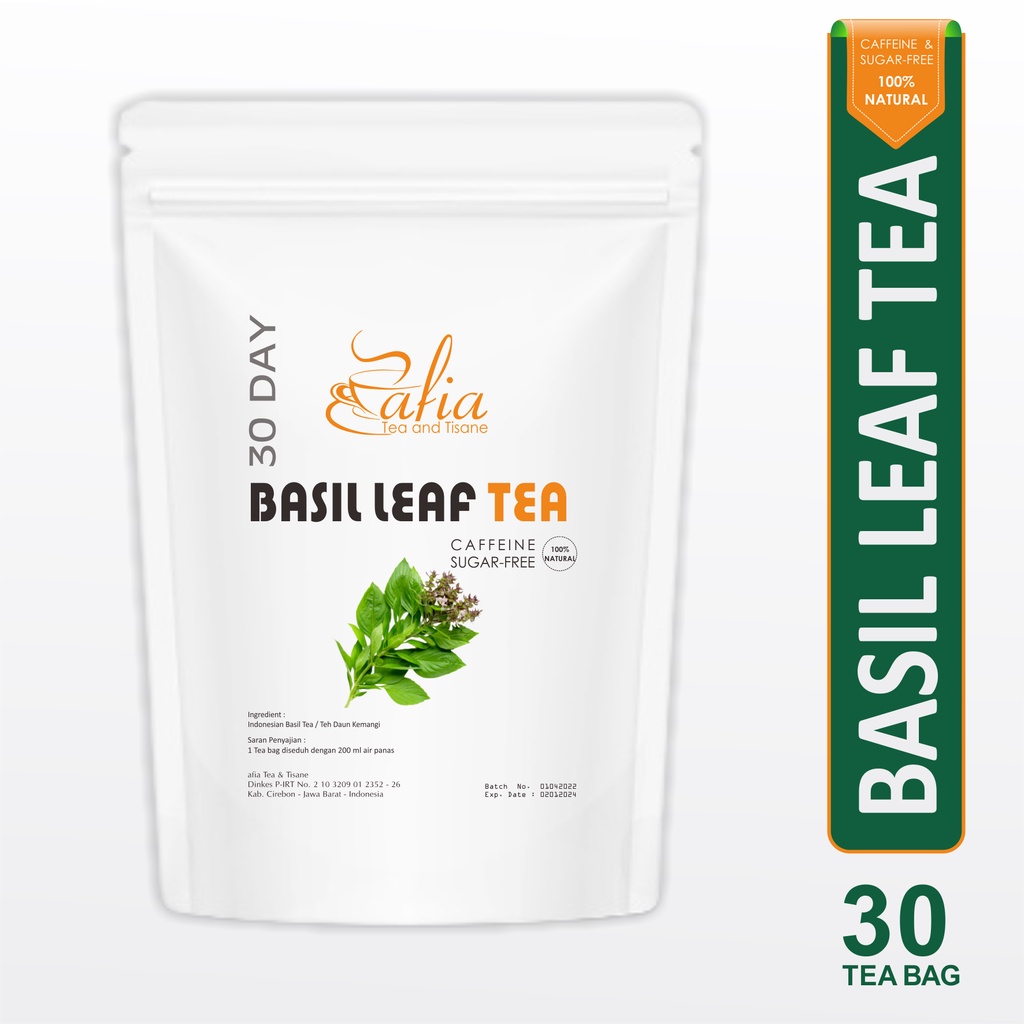 

Basil Leaf Tea : Indonesian Basil Tea / Teh Daun Kemangi (30 Tea Bag)