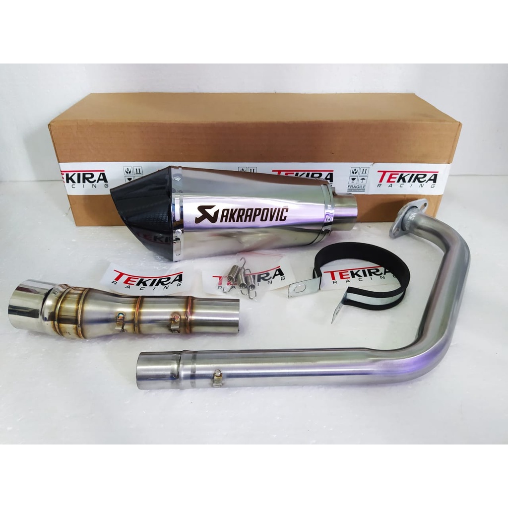 Knalpot Racing Underbelly Ninja 250 SL 250SL Mono Pulsar 200ns 135 180 220 Akrapovic Short Ujung Car