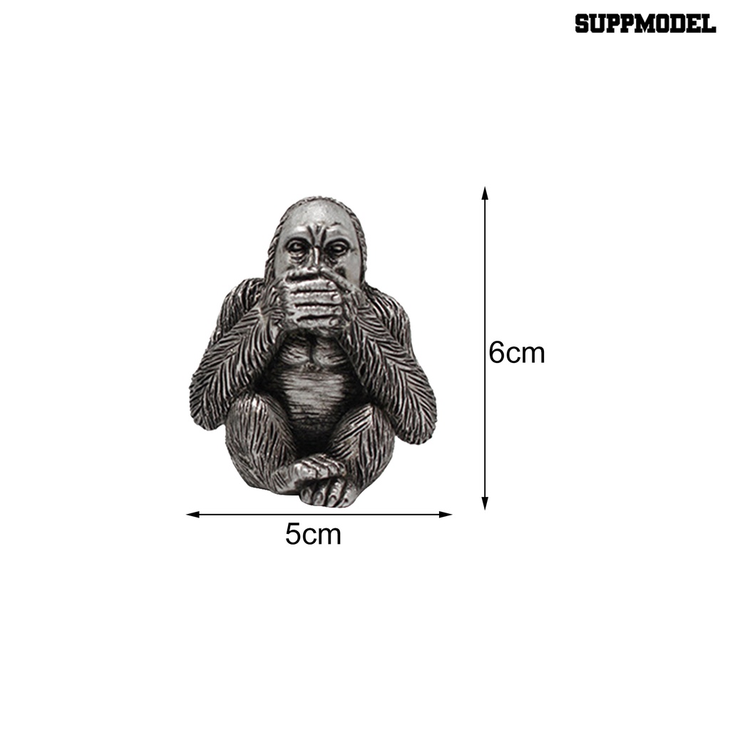 Suppmodel 3Pcs Klip Parfum Mobil Bentuk Gorilla Bahan Resin Tahan Lama