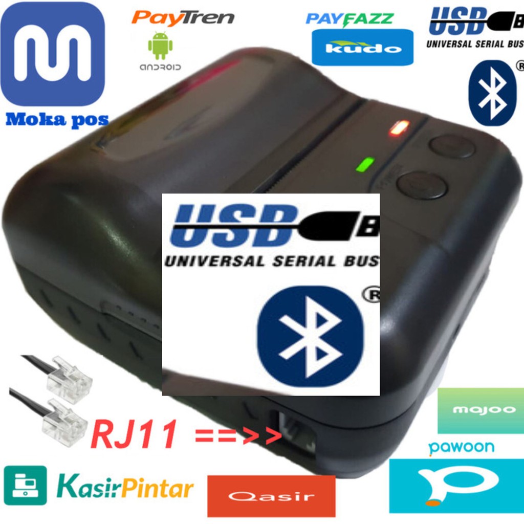 Printer Kasir Thermal 80 mm C80MP RJ11+BLUETOOTH+USB | printer thermal 80mm bluetooth