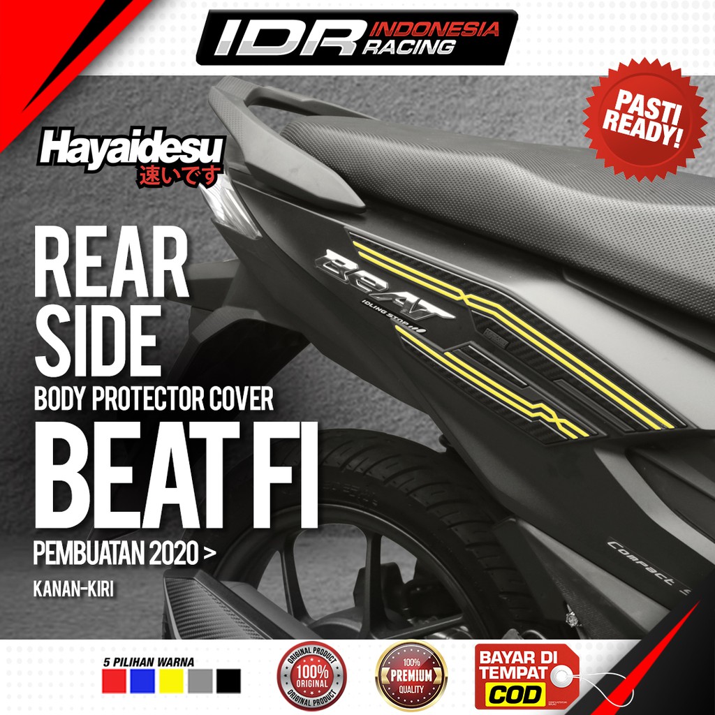 Hayaidesu BEAT New fi 2020 Deluxe Rear Side Cover Body Protector Aksesoris Honda