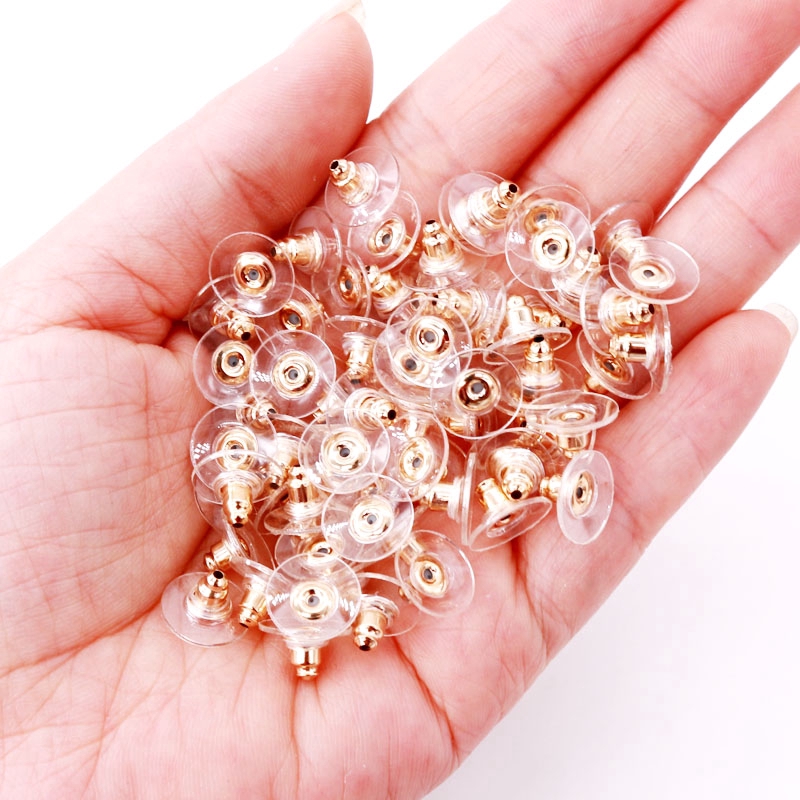 90Pcs Alloy Earring Backs Stoppers Earnuts Stud Earring Stopper Back Plugs DIY Jewelry Findings Accessories Making